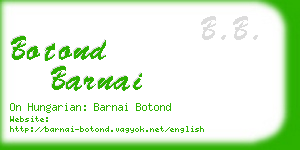 botond barnai business card